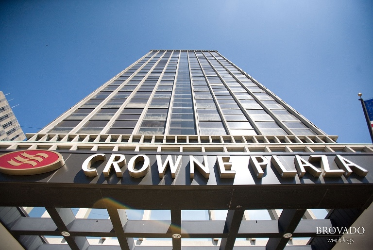 Crowne Plaza hotel sign