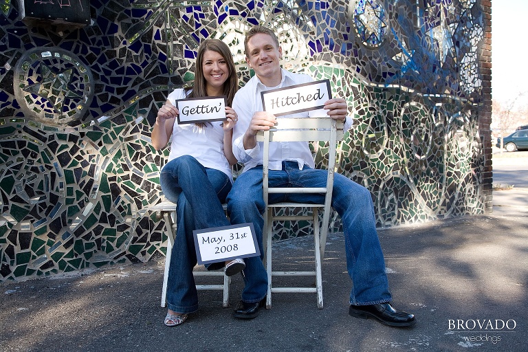 Fun engagement photo