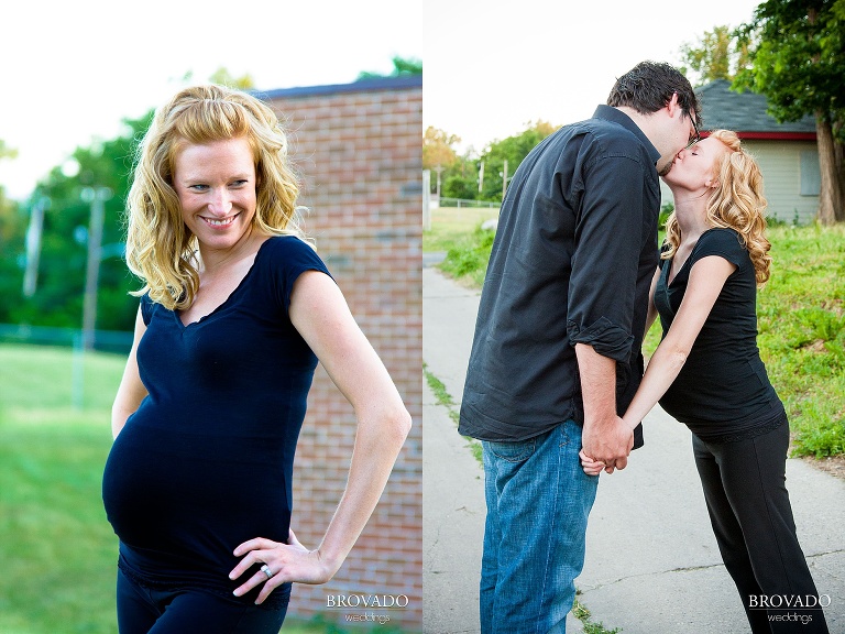 maternity images in sunny park