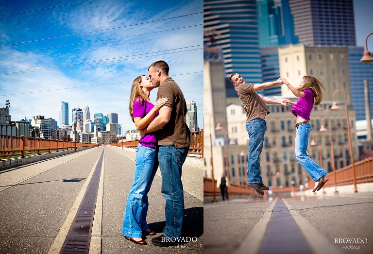 stone arch bridge engagement