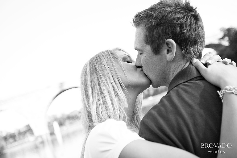 close up black and white engagement photography