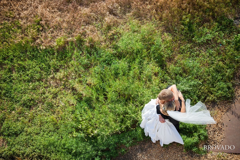 aerial wedding photography