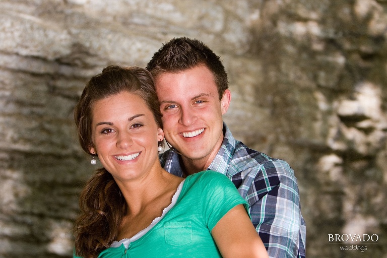 engagement photograph in father hennepin park