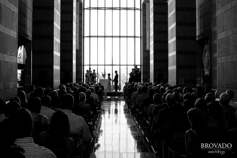 black and white photograph of wedding ceremony in minnesota historical society