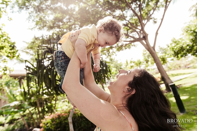 Maui Family Vacation Baby Portrait Session