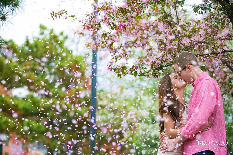 Jessie and Rob's Stone Arch Bridge Engagement Photos by Brovado Weddings