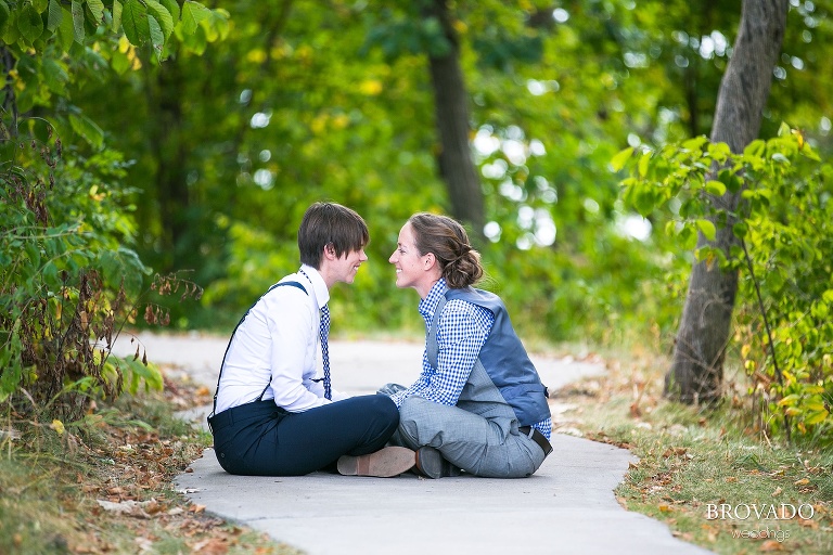 Gay wedding photography at the Schaars Bluff Gathering Center in Hastings, MN