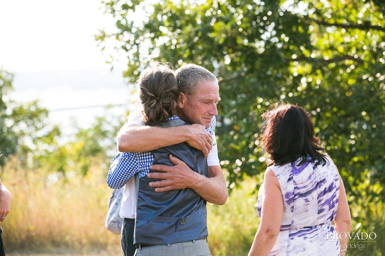 Gay wedding photography at the Schaars Bluff Gathering Center in Hastings, MN