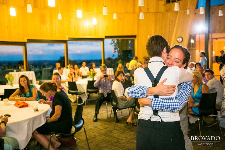 Gay wedding photography at the Schaars Bluff Gathering Center in Hastings, MN