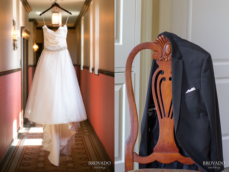 Jewish Wedding at the Minneapolis Depot dress and suit jacket