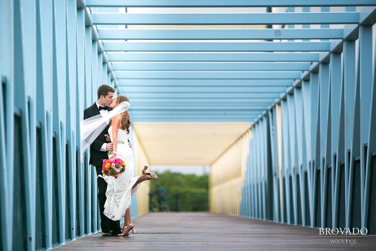 Calhoun Beach Club Wedding Photography loring park sculpture garden bridge