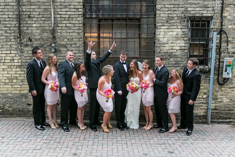 Calhoun Beach Club Wedding Photography loring park wedding party