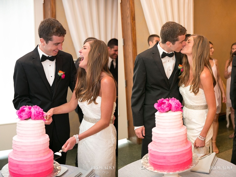 Calhoun Beach Club Wedding Photography cake cutting