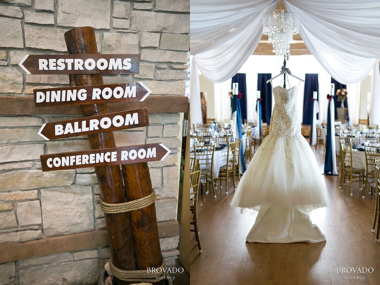 Nautical Wedding Theme  Photography at Lakeside in Glenwood MN wedding dress