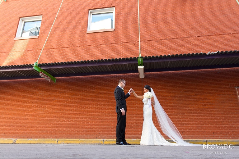 Downtown Minneapolis Wedding Photography at Le Meridien Hotel first look