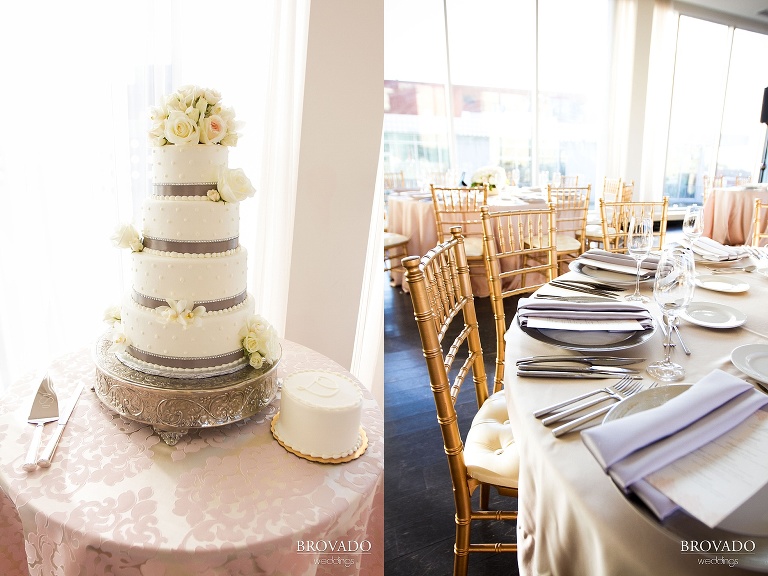 Downtown Minneapolis Wedding Photography at Le Meridien Hotel wedding cake