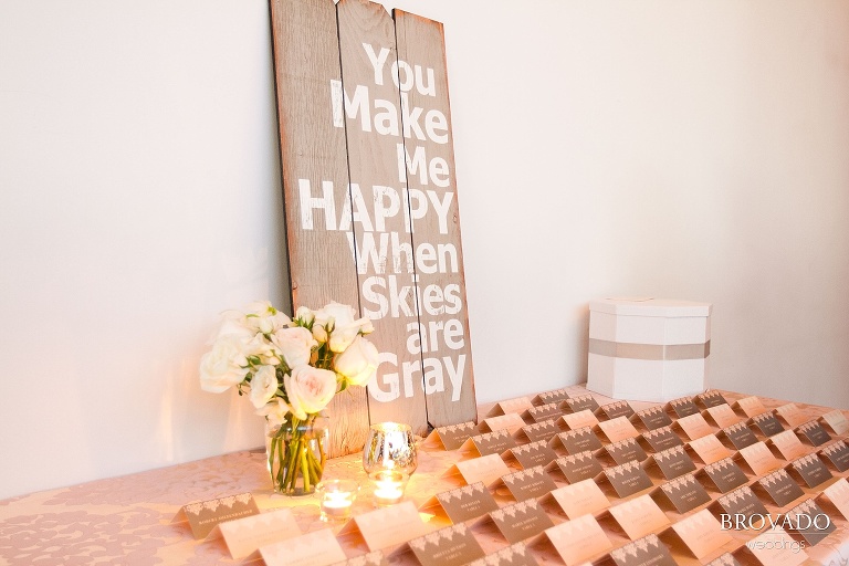 Downtown Minneapolis Wedding Photography at Le Meridien Hotel name tags