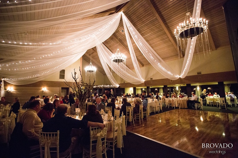 White Bear Lake Christmas Wedding Photography by Brovado Weddings reception