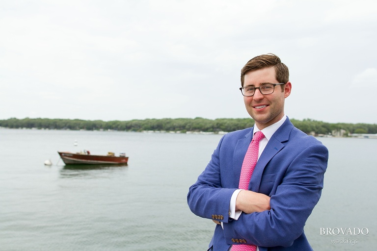 Nautical wedding photographed at Lake Oboboji in Des Moines, Iowa by Preston Palmer of Brovado Weddings