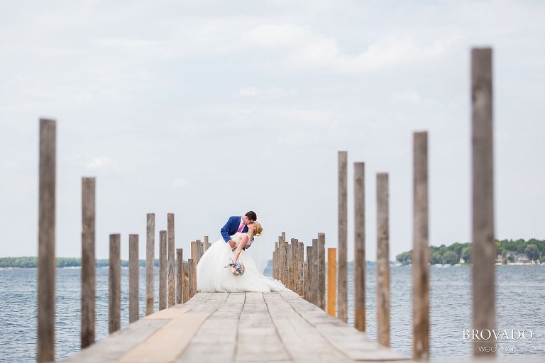 Nautical wedding photographed at Lake Oboboji in Des Moines, Iowa by Preston Palmer of Brovado Weddings