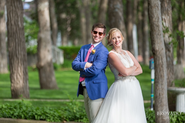 Nautical wedding photographed at Lake Oboboji in Des Moines, Iowa by Preston Palmer of Brovado Weddings