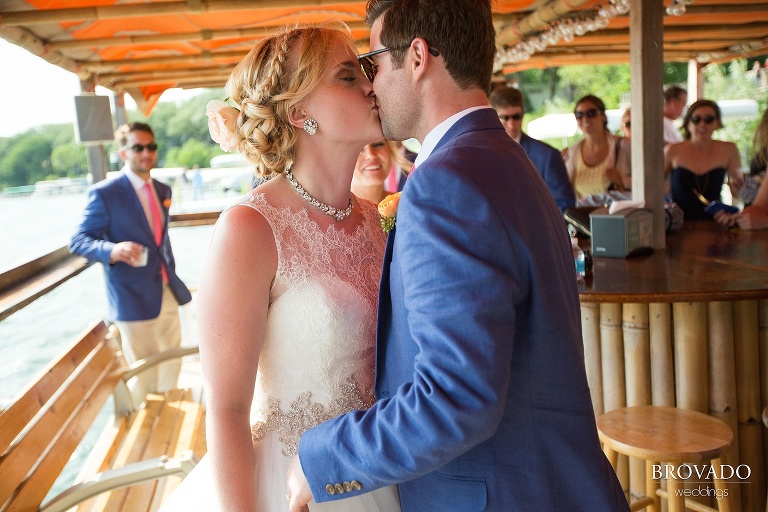 Nautical wedding photographed at Lake Oboboji in Des Moines, Iowa by Preston Palmer of Brovado Weddings