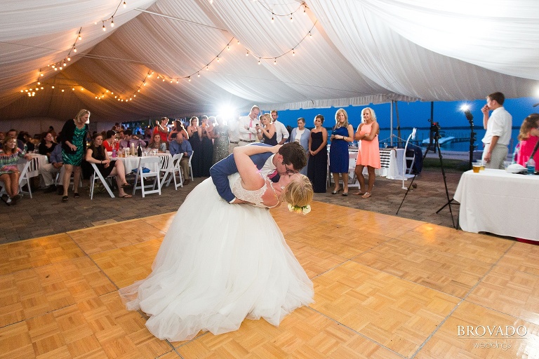 Nautical wedding photographed at Lake Oboboji in Des Moines, Iowa by Preston Palmer of Brovado Weddings