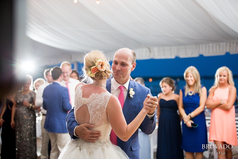 Nautical wedding photographed at Lake Oboboji in Des Moines, Iowa by Preston Palmer of Brovado Weddings