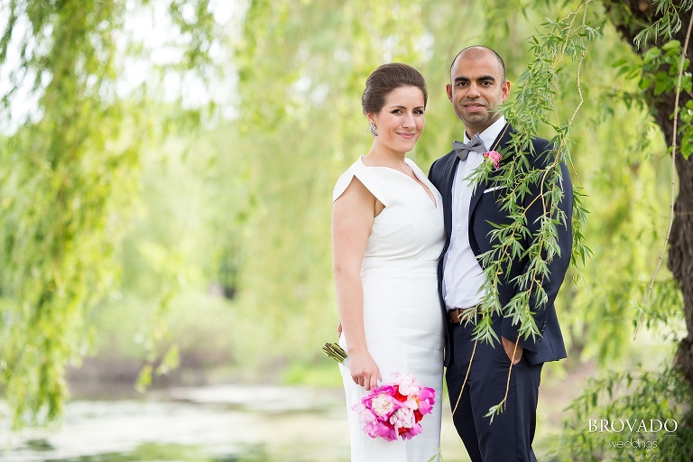 Minneapolis Courthouse wedding with photos at the Stone Arch Bridge and Lake Calhoun by Brovado Weddings