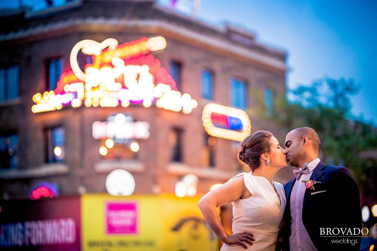 Minneapolis Courthouse wedding with photos at the Stone Arch Bridge and Lake Calhoun by Brovado Weddings
