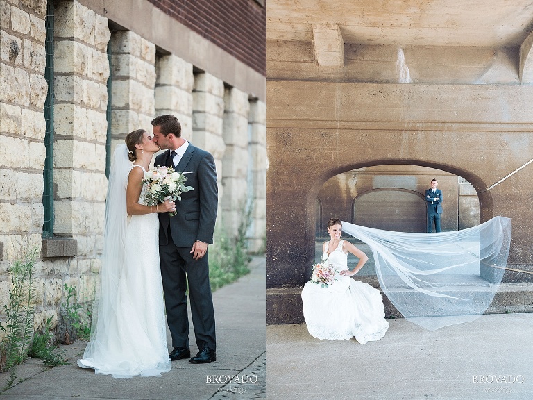 Downtown Stillwater Wedding photographed by Brovado Weddings