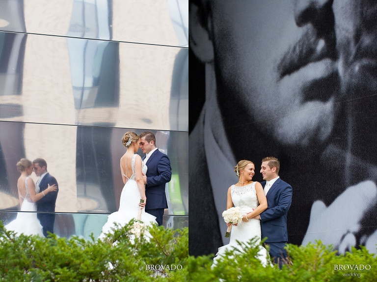 Downtown Minneapolis Wedding at Mill City Ruins catered Chipotle shot by a 5 Star Commercial Wedding Photographer
