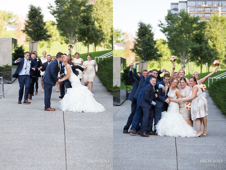 Downtown Minneapolis Wedding at Mill City Ruins catered Chipotle shot by a 5 Star Commercial Wedding Photographer
