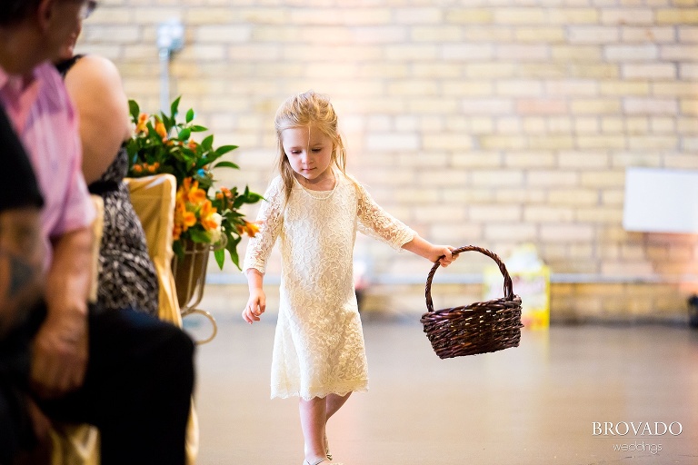 Downtown Minneapolis Wedding at Mill City Ruins catered Chipotle shot by a 5 Star Commercial Wedding Photographer