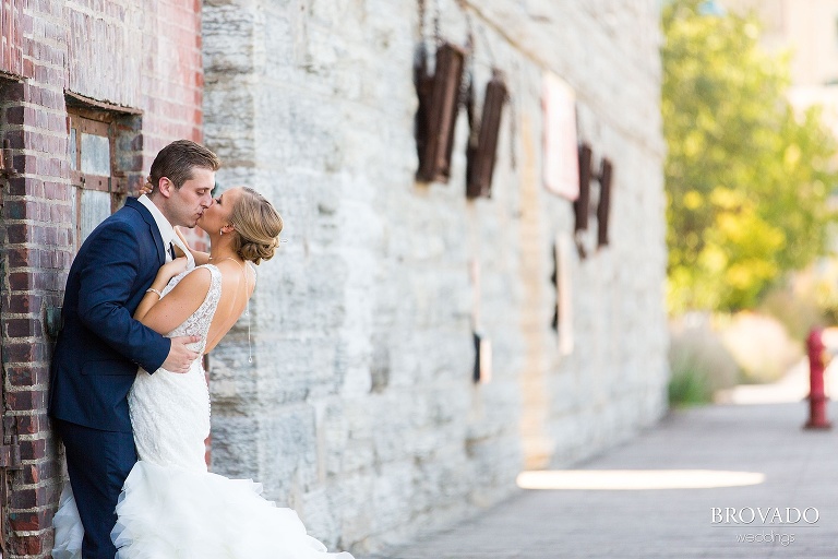 Downtown Minneapolis Wedding at Mill City Ruins catered Chipotle shot by a 5 Star Commercial Wedding Photographer
