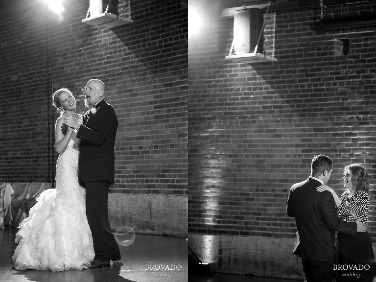 Downtown Minneapolis Wedding at Mill City Ruins catered Chipotle shot by a 5 Star Commercial Wedding Photographer