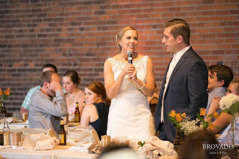 Downtown Minneapolis Wedding at Mill City Ruins catered Chipotle shot by a 5 Star Commercial Wedding Photographer