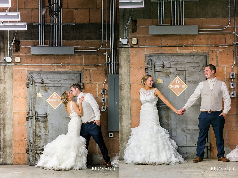 Downtown Minneapolis Wedding at Mill City Ruins catered Chipotle shot by a 5 Star Commercial Wedding Photographer