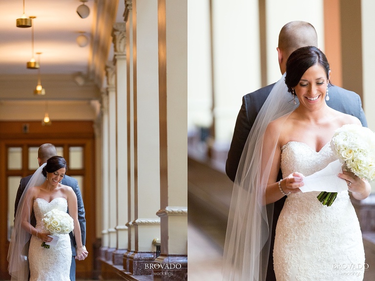 Lavendar accented wedding at the landmark center and rice park in st. paul minnesota
