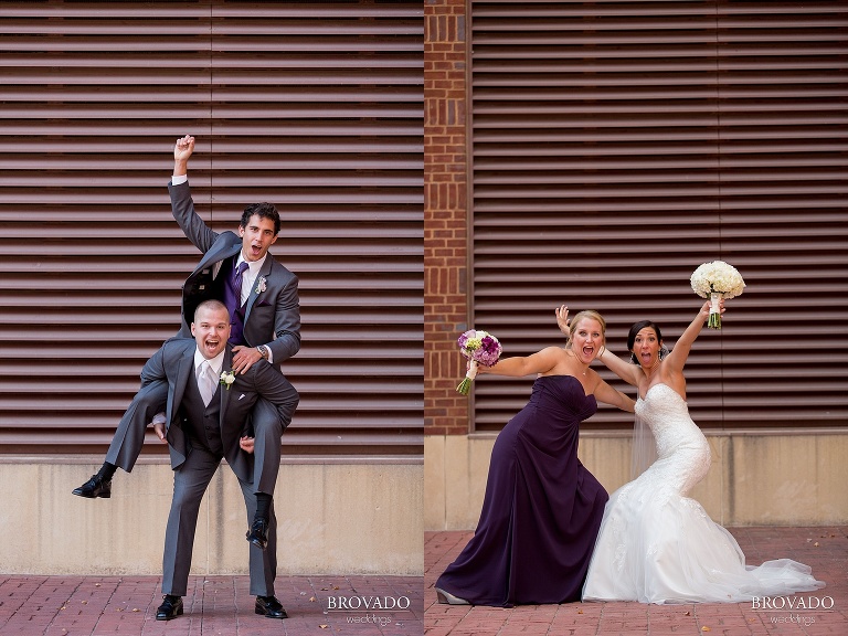 Lavendar accented wedding at the landmark center and rice park in st. paul minnesota
