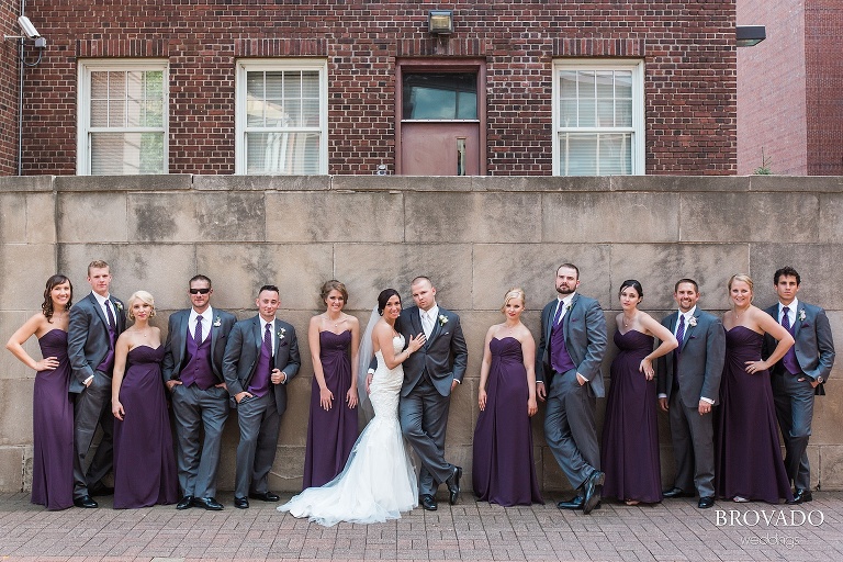 Lavendar accented wedding at the landmark center and rice park in st. paul minnesota