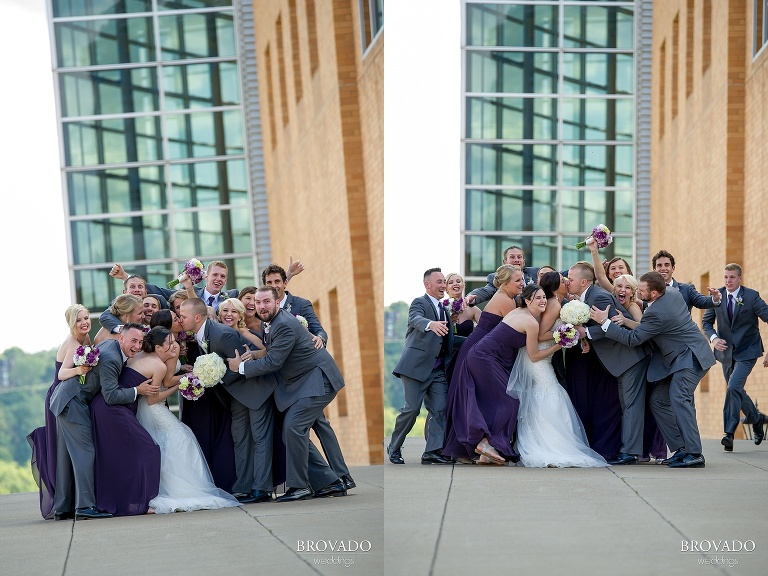 Lavendar accented wedding at the landmark center and rice park in st. paul minnesota