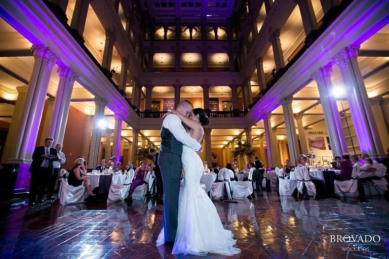 Lavendar accented wedding at the landmark center and rice park in st. paul minnesota