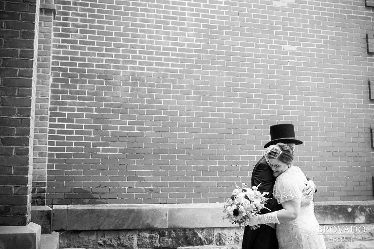 A historic wedding in an old couthouse in stillwater minnesota