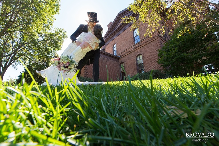 A historic wedding in an old couthouse in stillwater minnesota