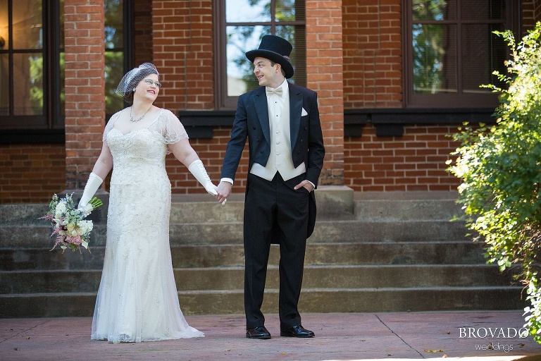 A historic wedding in an old couthouse in stillwater minnesota