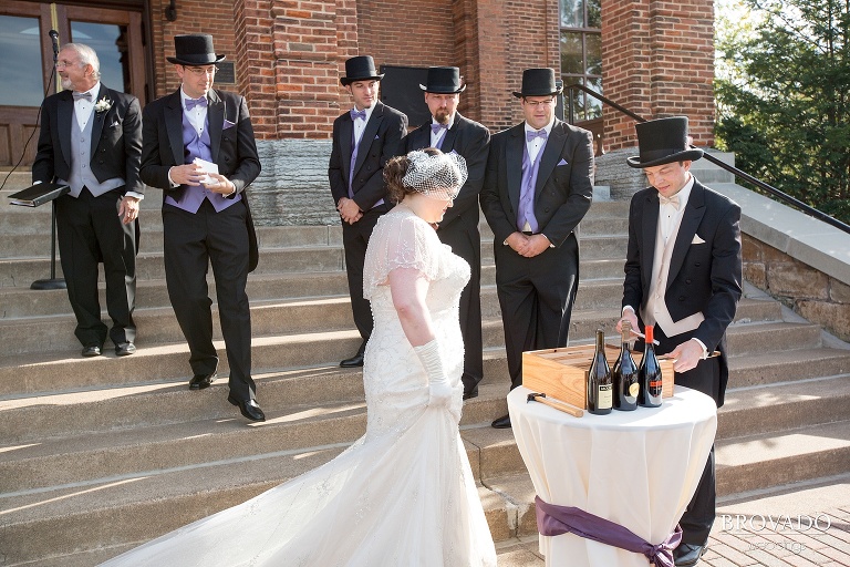 A historic wedding in an old couthouse in stillwater minnesota