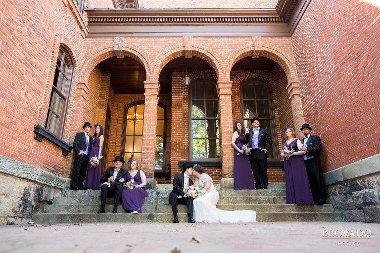 A historic wedding in an old couthouse in stillwater minnesota