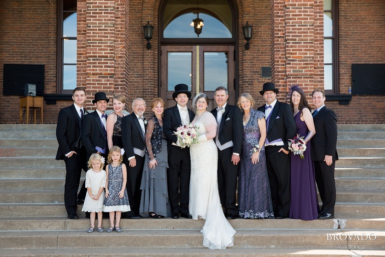 A historic wedding in an old couthouse in stillwater minnesota