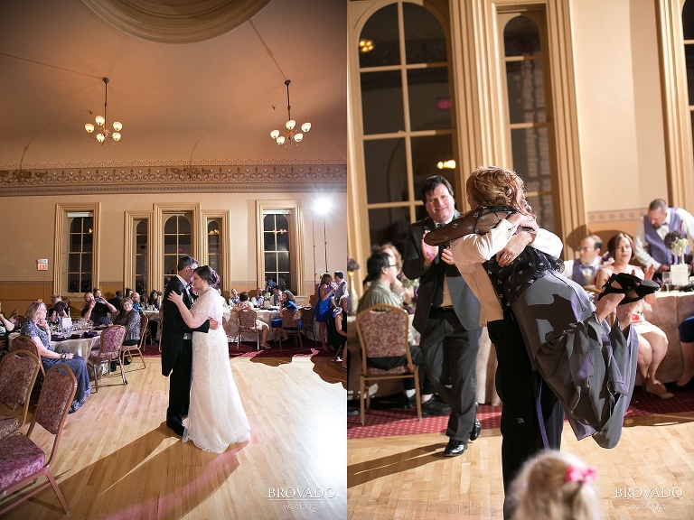 A historic wedding in an old couthouse in stillwater minnesota